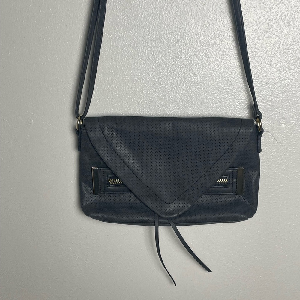 Nicole Miller Black Crossbody Bag- Magnetic Closure